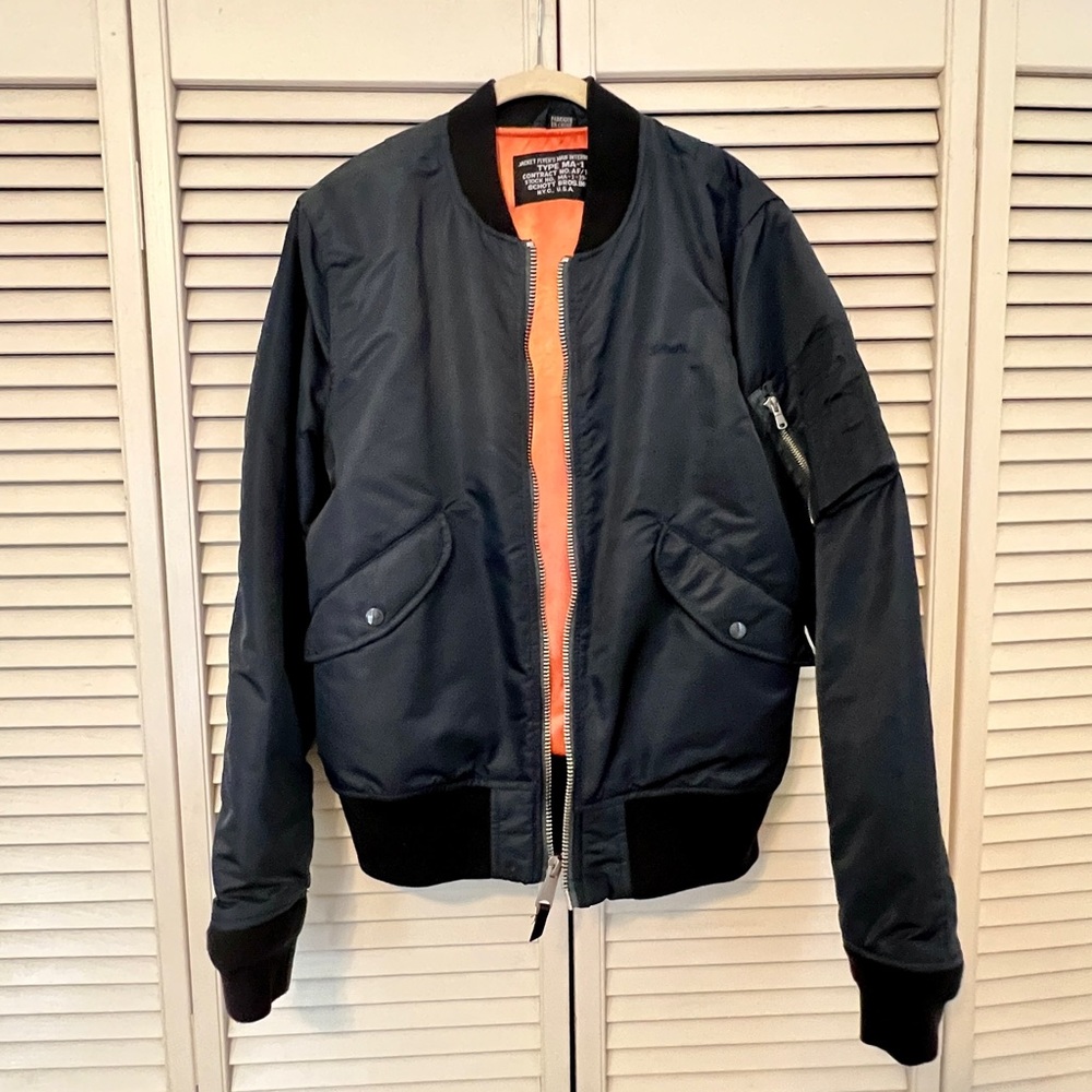 SCHOTT Men's Nylon Flight Jacket